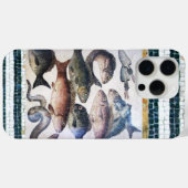 アンティークローマンモザイク、魚、海シーライフシーン Case-Mate iPhoneケース (裏面 (横))