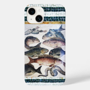 アンティークローマンモザイク、魚、海シーライフシーン Case-Mate iPhone 14ケース