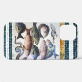 アンティークローマンモザイク、魚、海シーライフシーン Case-Mate iPhoneケース (裏面 (横))