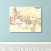 アンティークローマ帝国地図 キャンバスプリント (インサイチュ (ウッドフロア))