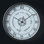 アンティークローマ数字ライトブルー大理石効果 壁時計<br><div class="desc">このはっきりした、シンプルクラシッククロックデザインは、ヴィンテージを見て基本的な黒ローマ数字デザインを持っている。円と円点々のあるを並べて縁どのまわりにいる。背景は淡い青で、わずかにマーリング効果が加えられている。簡単テンプレートを使用して、文字の円を中心に追加したり、サンプル文字を中心に削除す離れることもで空白のきる。文字を追加する場合は、追加し過ぎないか、下部に重なるように注意する。必要に応じカスタマイズて変更を加えるために「it」も可能。これはかわいらしアンティークに似た時計だ。</div>