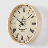 アンティークローマ数字素朴時間 壁時計 (傾斜)