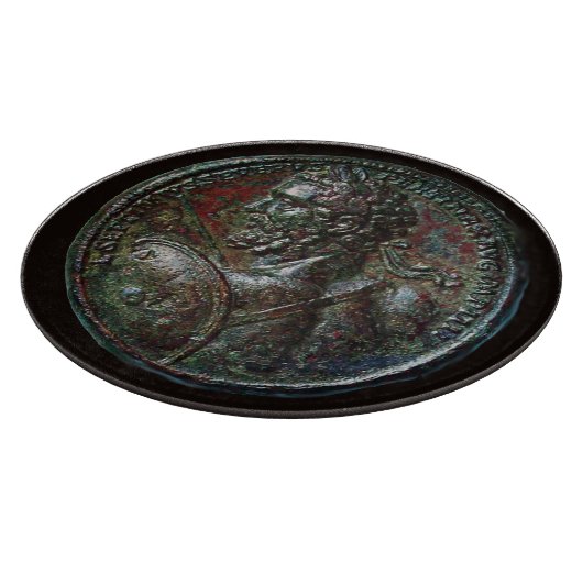 アンティークローマ青銅メダリオンセプティムス カッティングボード (角)