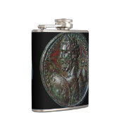 アンティークローマ青銅メダリオンブラック フラスク (右)