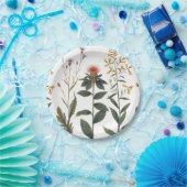 アンティークワイルドフラワーエレガントヴィンテージ自然愛好家 ペーパープレート (パーティー)