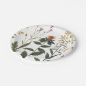 アンティークワイルドフラワーエレガントヴィンテージ自然愛好家 ペーパープレート (アングル)