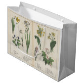 アンティークワイルドフラワーピンク&グリーン抱き枕 ラージペーパーバッグ (正面アングル)