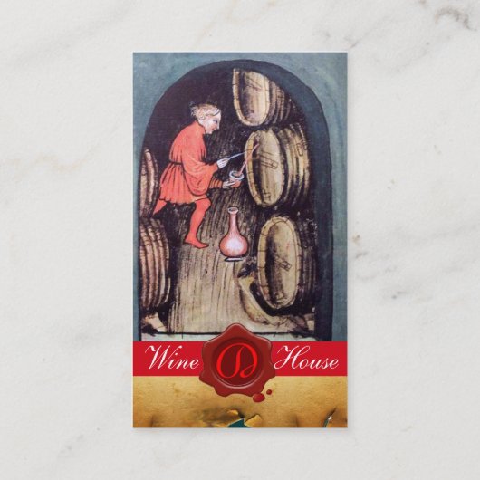 アンティークワインセラーのモノグラム 名刺 (裏面)