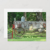 アンティークワゴンおよび供給はがきカスタマイズ-  ポストカード (正面/裏面)