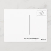 アンティークワゴンおよび供給はがきカスタマイズ-  ポストカード (裏面)