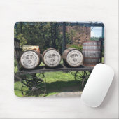アンティークワゴンとバーボンバレル マウスパッド (マウス)