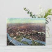 アンティークワシントンDCとポトマック川の地図 (スタンド正面)