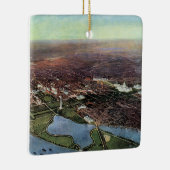 アンティークワシントンDCとポトマック川の地図 セラミックオーナメント (右)