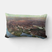 アンティークワシントンDCとポトマック川の地図 ランバークッション (裏面)