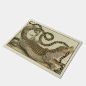 アンティークワニバトルスネーク ドアマット (アングル)