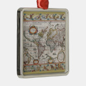 アンティークワールドマップオーナメント メタルオーナメント (右)