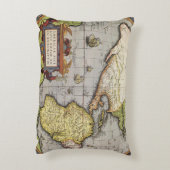 アンティークワールドマップザアメリカバイアブラハム・オルテリウス アクセントクッション (裏面(縦))