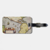 アンティークワールドマップザアメリカバイアブラハム・オルテリウス ラゲッジタグ (裏面横)