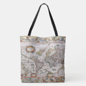 アンティークワールドマップバッグ トートバッグ (裏面)