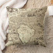 アンティークワールドマップモンスター クッション (ブランケット)