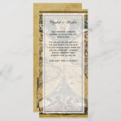 アンティークワールドマップ動揺して#2のメニューカード メニュー (正面/裏面)