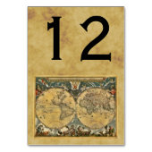 アンティークワールドマップ動揺して、BGテーブル番号 テーブルナンバー (裏面)