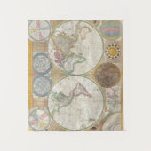 アンティークワールドマップ – ヴィンテージ旧 タペストリー (正面)