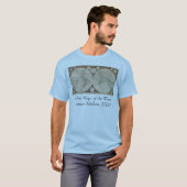 アンティークワールドマップ, 1799 (Thomas Kitchen) Tシャツ (正面フル)