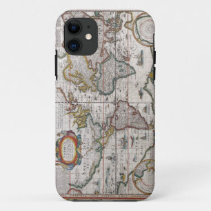 アンティークワールドマップiPhoneケース iPhone 11 ケース