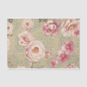 アンティークヴィンテージがダマスクデクページ上で咲く 薄葉紙 (正面)