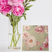 アンティークヴィンテージの花と花びらオンダマスク紙 タイル