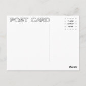 アンティークヴィンテージの表紙(金属製の蝶番付き) ポストカード (裏面)