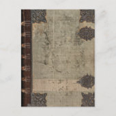 アンティークヴィンテージの表紙(金属製の蝶番付き) ポストカード (正面)