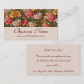 アンティークヴィンテージをテーマにしたバラ名刺 名刺 (正面/裏面)