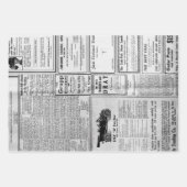 アンティークヴィンテージアメリカ新聞広告 ラッピングペーパーシート (正面2)