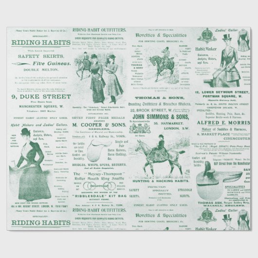 アンティークヴィンテージエフエマレディエクストランads ラッピングペーパー (フラット)