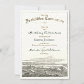 アンティークヴィンテージエレガントケルト誕生日招待状 招待状 (正面)