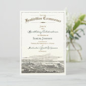 アンティークヴィンテージエレガントケルト誕生日招待状 招待状 (スタンド正面)