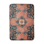 アンティークヴィンテージオリエンタルテラコッタペルシャカーペット バスマット (正面縦)