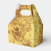 アンティークヴィンテージオールド金ゴールドワールドマップVII フェイバーボックス (裏面サイド)