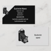 アンティークヴィンテージカメラの修復または保存 名刺 (正面/裏面)