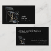 アンティークヴィンテージカメラストア – 写真家 名刺 (正面/裏面)