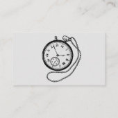 アンティークヴィンテージクロックWatchRepairまたはストア 名刺 (裏面)