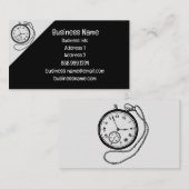 アンティークヴィンテージクロックWatchRepairまたはストア 名刺 (正面/裏面)