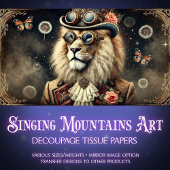 アンティークヴィンテージスチームパンクリオンデクページ 薄葉紙