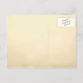 アンティークヴィンテージタイポグラフィ日付ポストカードの保存 案内ポストカード (裏面)