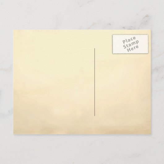 アンティークヴィンテージタイポグラフィ日付ポストカードの保存 案内ポストカード (裏面)