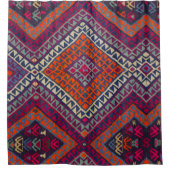 アンティークヴィンテージトルコキリムラグ装飾 シャワーカーテン (正面)