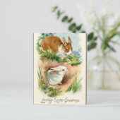 アンティークヴィンテージハッピーイースター描束 シーズンポストカード (スタンド正面)