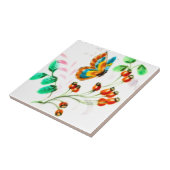 アンティークヴィンテージバタフライフローラバックスプラッシュ タイル (側面)